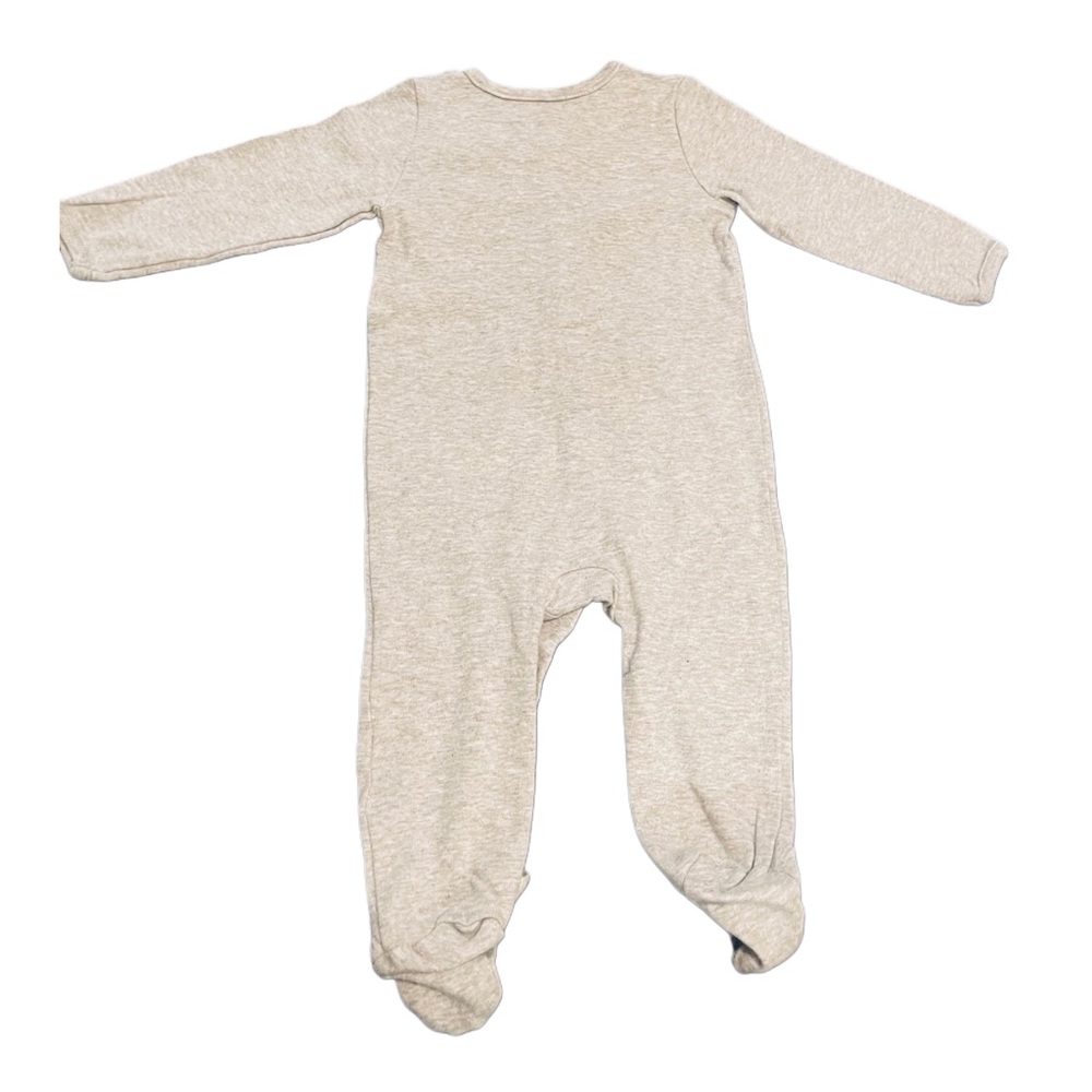 ABSORBA Baby Gray Bunny Print Footie Sleeper - Picture 3 of 6